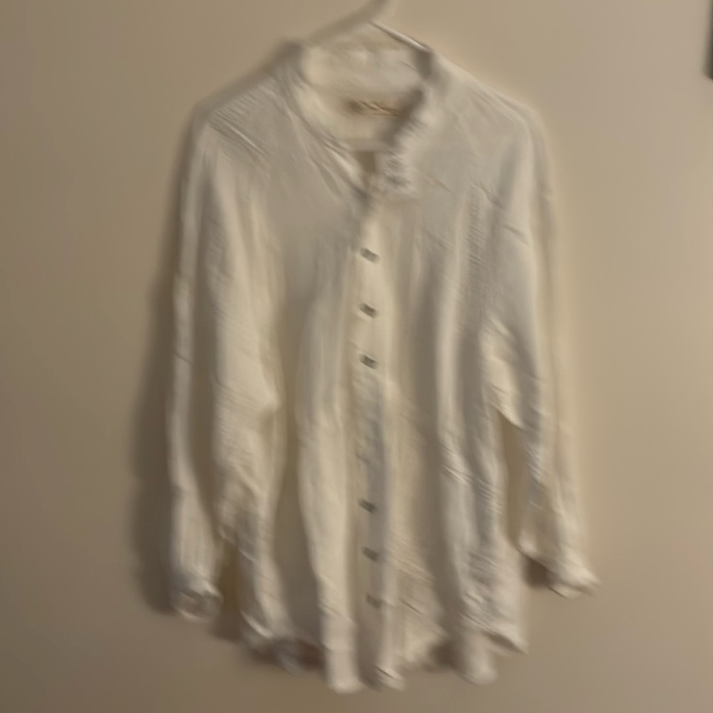 Linen tunic beachy top great as a cover up
